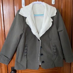 Grey fur lined Jacket